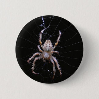 Badge Rond 5 Cm Bouton croisé de ~ d'araignée