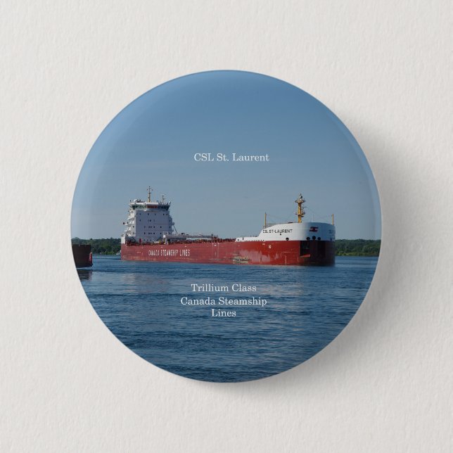 Badge Rond 5 Cm Bouton CSL St Laurent (Devant)