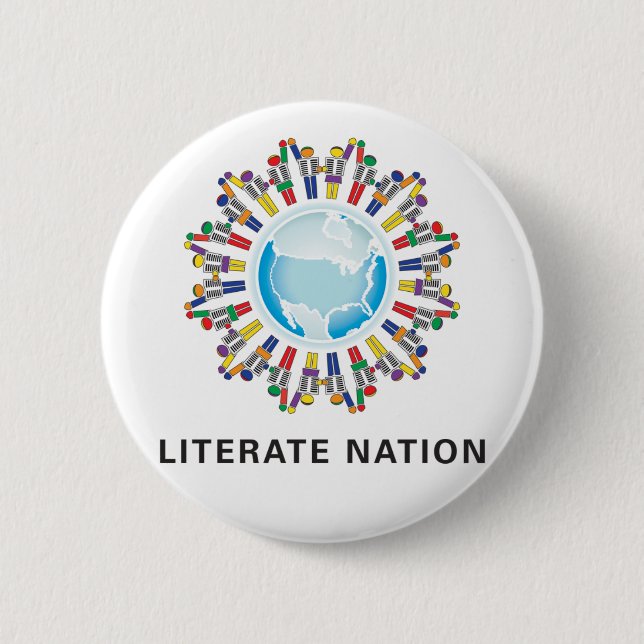 Badge Rond 5 Cm Bouton cultivé de nation (Devant)