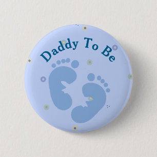 Badge Rond 5 Cm Bouton customisé papa à être