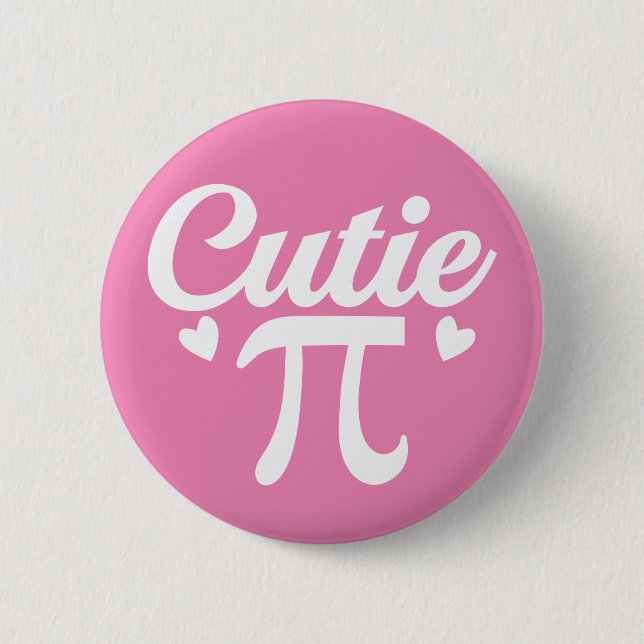 Badge Rond 5 Cm Bouton Cutie Pi (Devant)