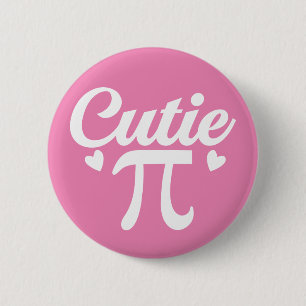Badge Rond 5 Cm Bouton Cutie Pi