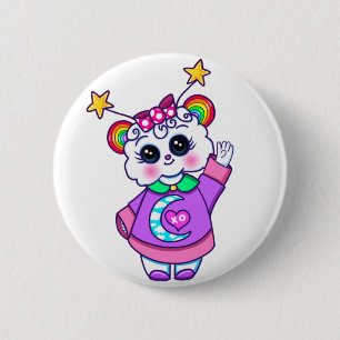 Badge Rond 5 Cm Bouton Cutie Pie Kawaii