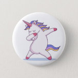Badge Rond 5 Cm Bouton Dabbing Unicorn<br><div class="desc">Bouton à épingler sur les sacs à dos ou chemises avec drôle de dessin animé de licorne.</div>