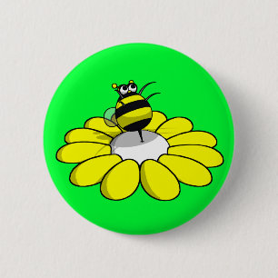 Badge Rond 5 Cm Bouton d'ABEILLE