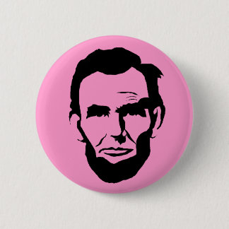 Badge Rond 5 Cm Bouton d'Abraham Lincoln