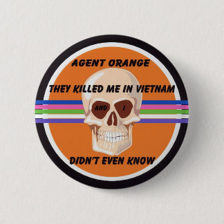 Badge Rond 5 Cm Bouton d'Agent Orange