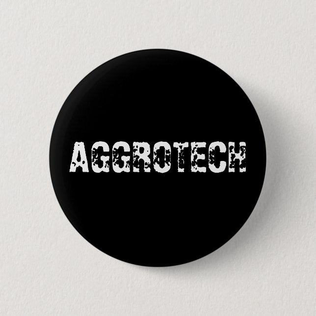 Badge Rond 5 Cm Bouton d'Aggrotech (Devant)