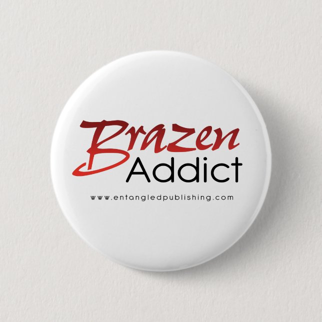 Badge Rond 5 Cm Bouton d'airain d'intoxiqué (Devant)