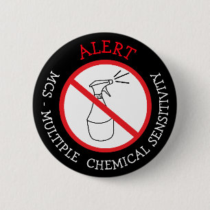 Badge Rond 5 Cm Bouton d'alerte Médicale MCS