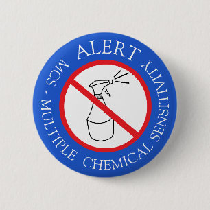 Badge Rond 5 Cm Bouton d'alerte Médicale MCS