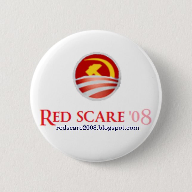 Badge Rond 5 Cm Bouton d'alerte rouge (Devant)