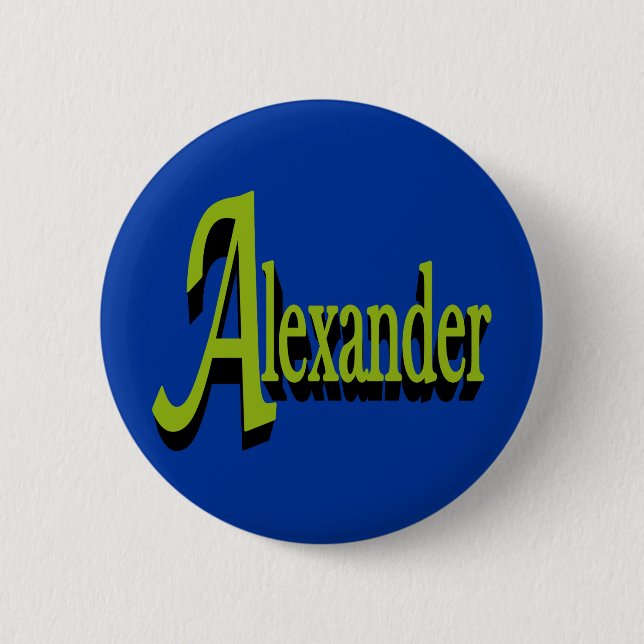 Badge Rond 5 Cm Bouton d'Alexandre (Devant)