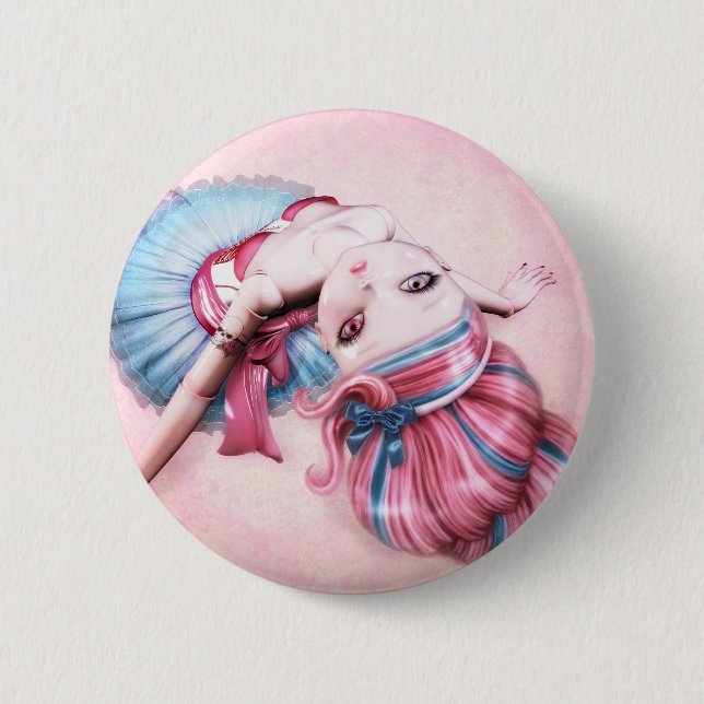 Badge Rond 5 Cm Bouton d'Alice (Devant)