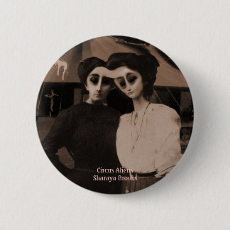 Badge Rond 5 Cm Bouton d'aliens de cirque