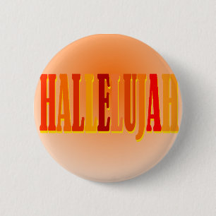 Badge Rond 5 Cm Bouton d'alléluia
