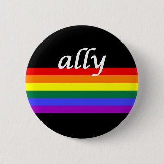 Badge Rond 5 Cm Bouton d'allié de LGBTQ