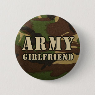 Badge Rond 5 Cm Bouton d'amie d'armée