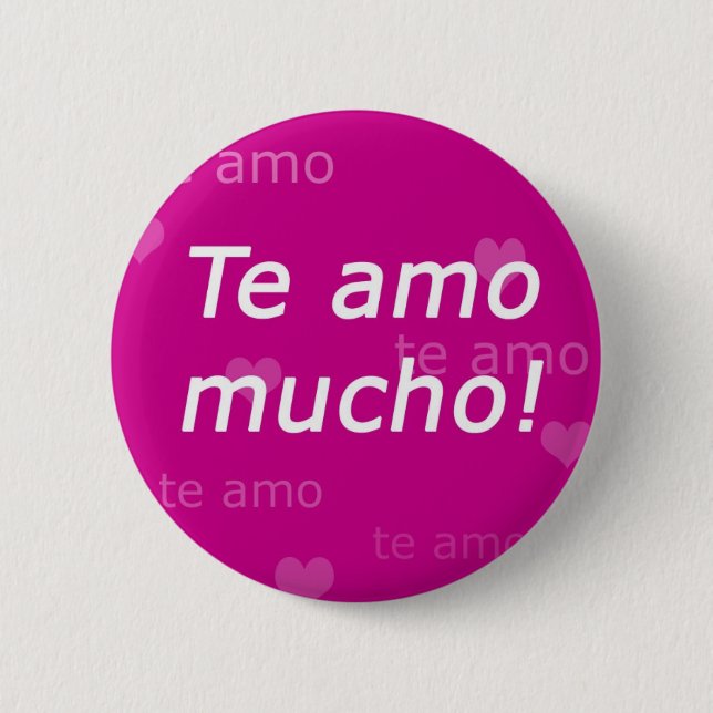 Badge Rond 5 Cm Bouton d'AMO de Te (Devant)