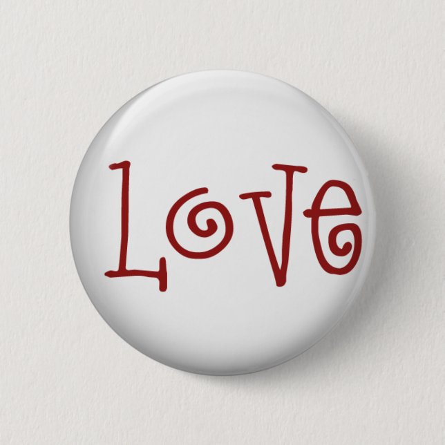 Badge Rond 5 Cm Bouton d'amour (Devant)