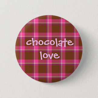 Badge Rond 5 Cm Bouton d'amour de chocolat