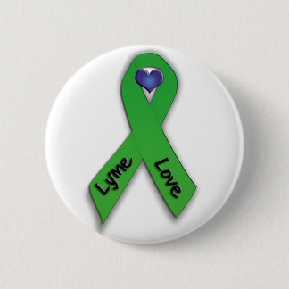 Badge Rond 5 Cm Bouton d'amour de Lyme