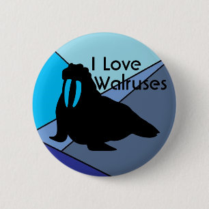 Badge Rond 5 Cm Bouton d'amour de morse