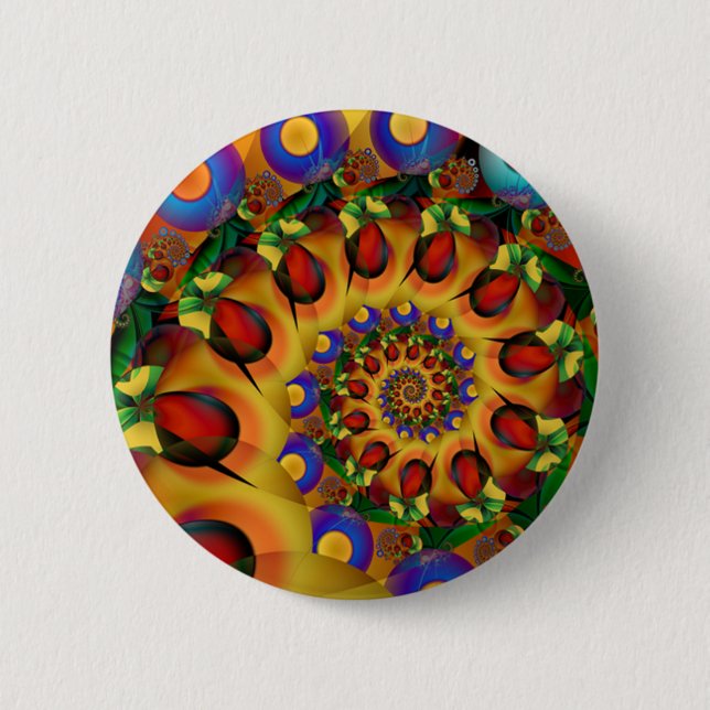 Badge Rond 5 Cm Bouton d'amusement de carnaval (Devant)