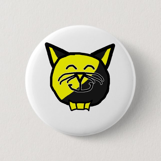 Badge Rond 5 Cm Bouton d'Anarkitty (Devant)