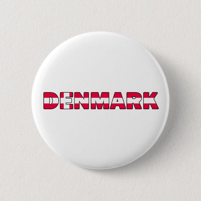 Badge Rond 5 Cm Bouton Danemark (Devant)
