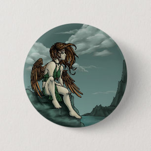 Badge Rond 5 Cm Bouton d'ange de Clifftop