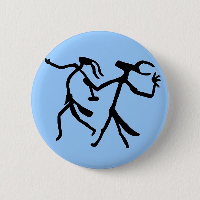 Badge Rond 5 Cm Bouton Danse des Assistants (Devant)