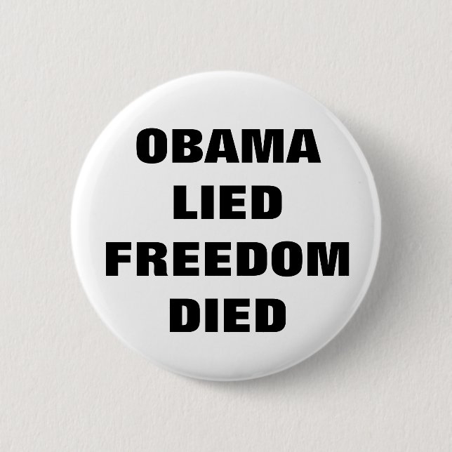 Badge Rond 5 Cm Bouton d'Anti-Obama (Devant)