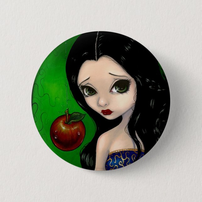Badge Rond 5 Cm Bouton "d'Apple empoisonné" (Devant)