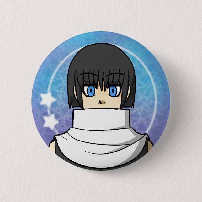 Badge Rond 5 Cm Bouton d'Ariel (Devant)