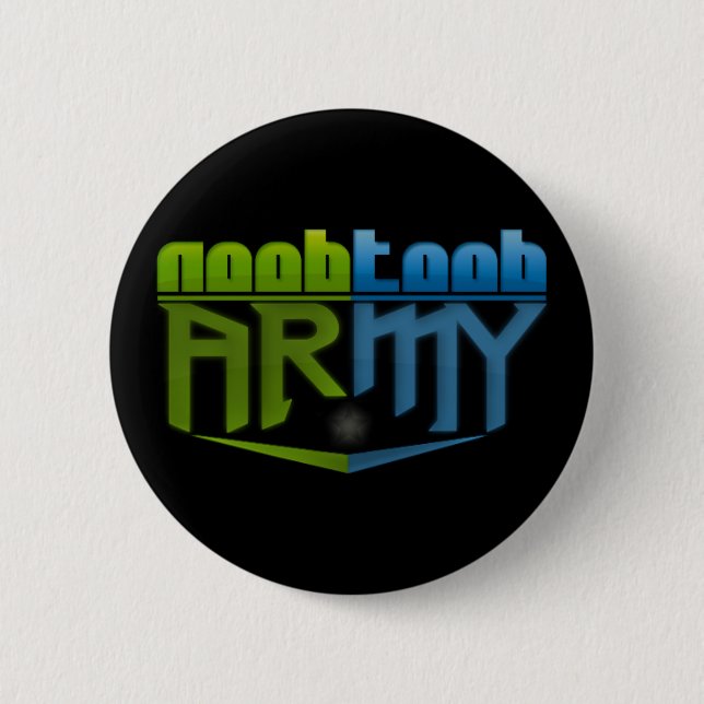 Badge Rond 5 Cm Bouton d'armée de Noobtoob (Devant)