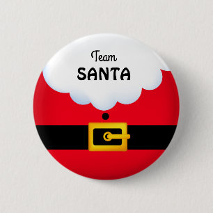 Badge Rond 5 Cm Bouton d'arrondi de 2¼ pouces Team Père Noël Stand