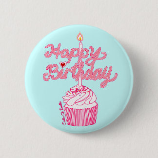 Badge Rond 5 Cm Bouton d'art de griffonnage de petit gâteau de