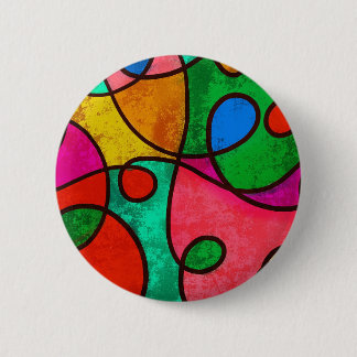 Badge Rond 5 Cm Bouton d'art multiculturel africain tribal ethniqu