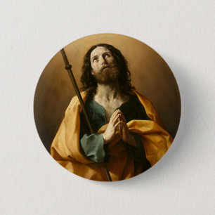 Badge Rond 5 Cm Bouton d'art "Saint James"