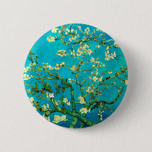 Badge Rond 5 Cm Bouton d'art Vincent Van Gogh Almond Blossom