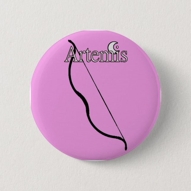 Badge Rond 5 Cm Bouton d'Artemis (Devant)