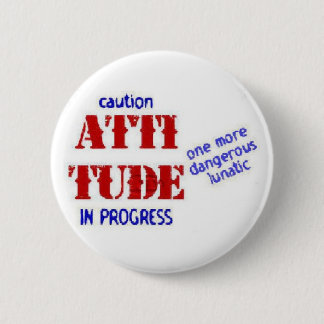 Badge Rond 5 Cm Bouton d'attitude
