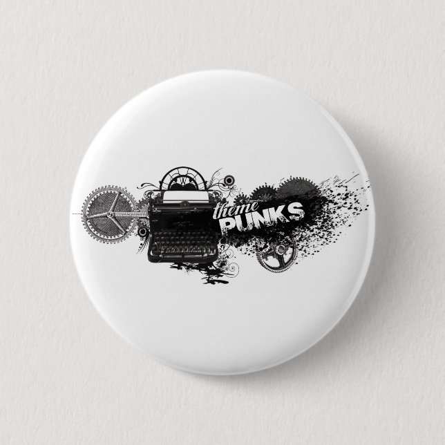 Badge Rond 5 Cm Bouton d'auteurs de vitesse (Devant)