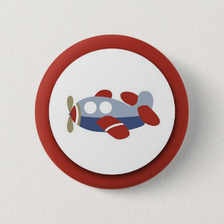 Badge Rond 5 Cm Bouton d'avion