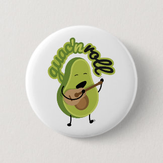 Badge Rond 5 Cm Bouton d'avocat Funny Guac et Roll