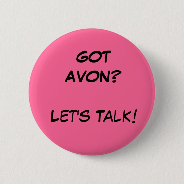Badge Rond 5 Cm Bouton d'Avon (Devant)