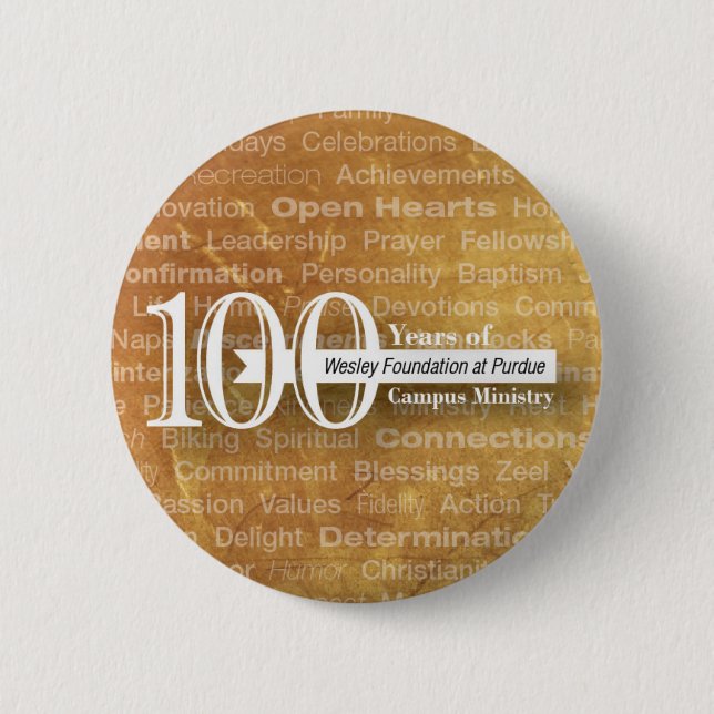 Badge Rond 5 Cm bouton de 100 ans ! (Devant)