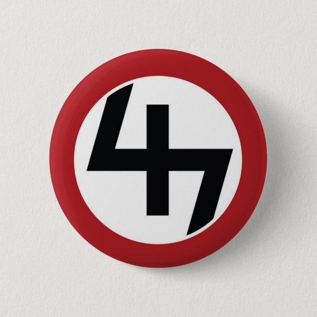 Badge Rond 5 Cm Bouton de 47 décalages (Devant)