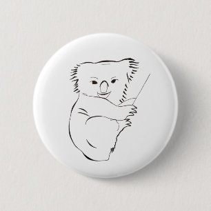 Badge Rond 5 Cm Bouton de accrochage de koala